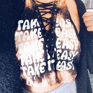 take it easy bleached top